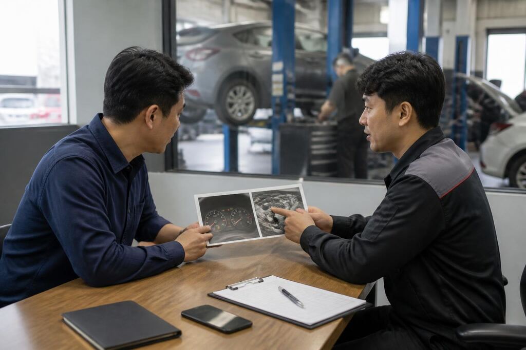 서울 자동차 정비·수리 작업 범위와 현장 조건 이미지