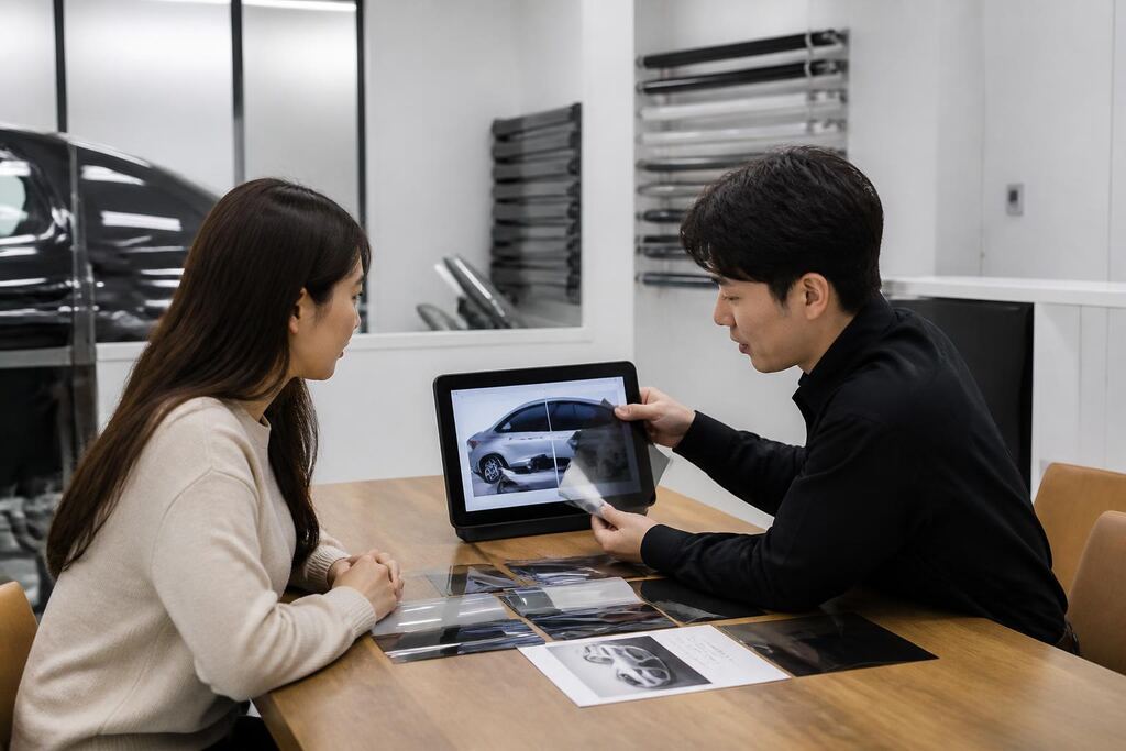 전북특별자치도 썬팅 작업 범위와 현장 조건 이미지