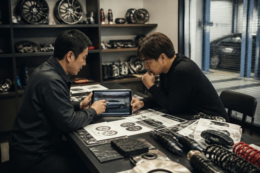 경북 자동차 튜닝 작업 범위와 현장 조건 이미지