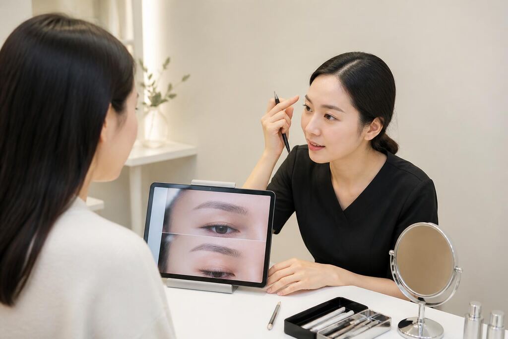 대구 눈썹 반영구 작업 범위와 현장 조건 이미지