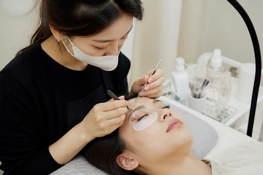 충남 속눈썹 관리 작업 범위와 현장 조건 이미지