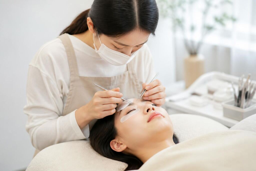 경기 속눈썹 관리 이미지