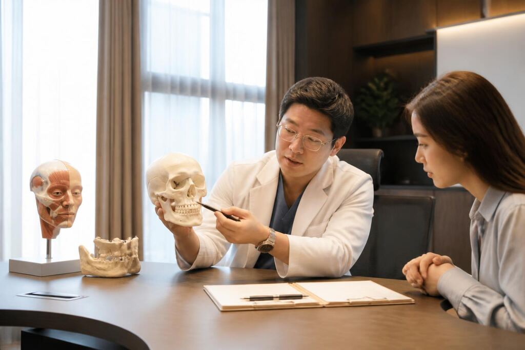 충북 안면윤곽 작업 범위와 현장 조건 이미지