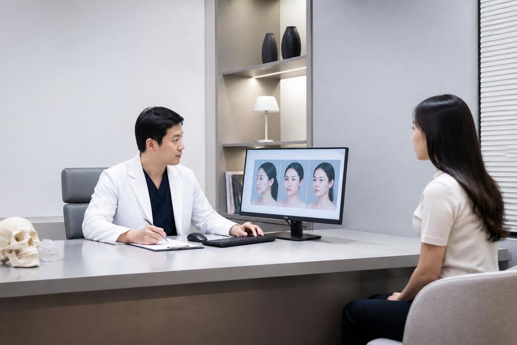 경북 안면윤곽 작업 범위와 현장 조건 이미지
