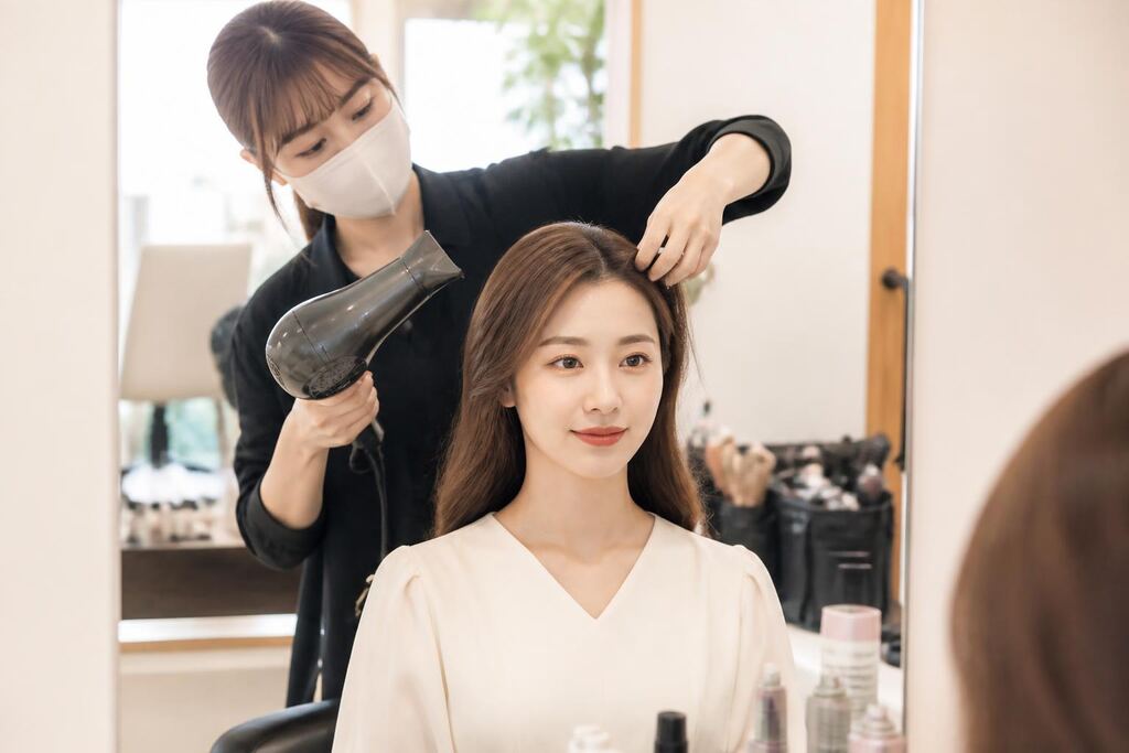 경북 헤어스타일링 이미지