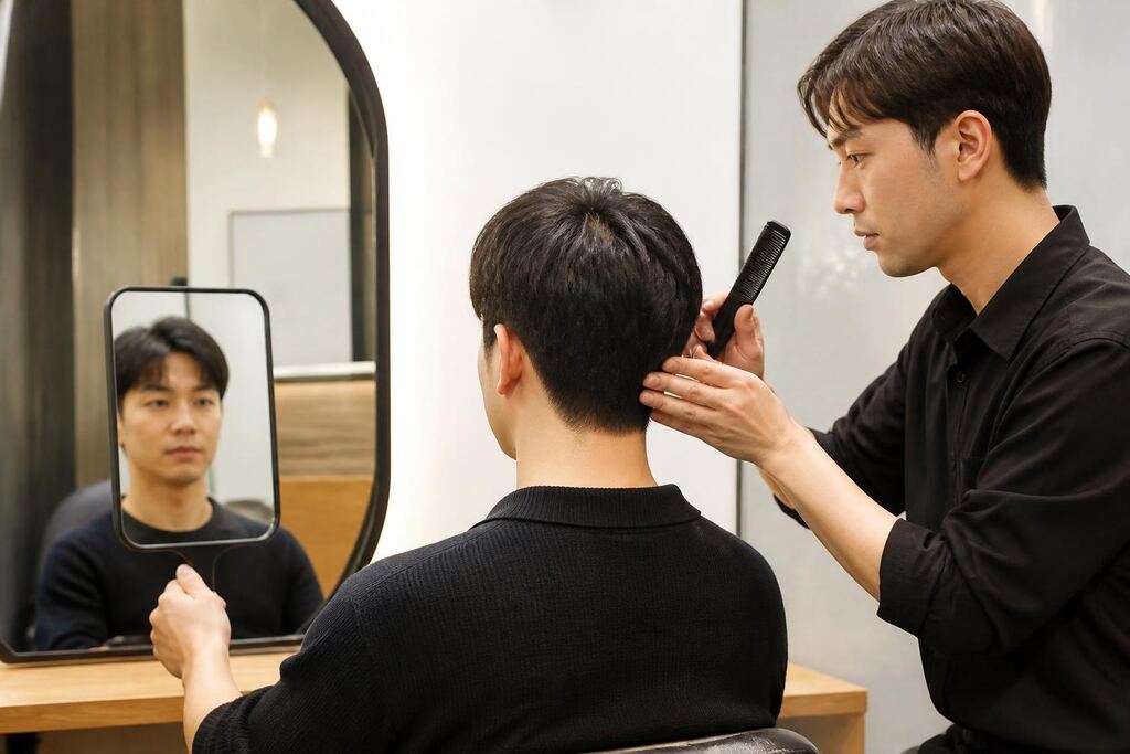 충북 남성 헤어 작업 범위와 현장 조건 이미지