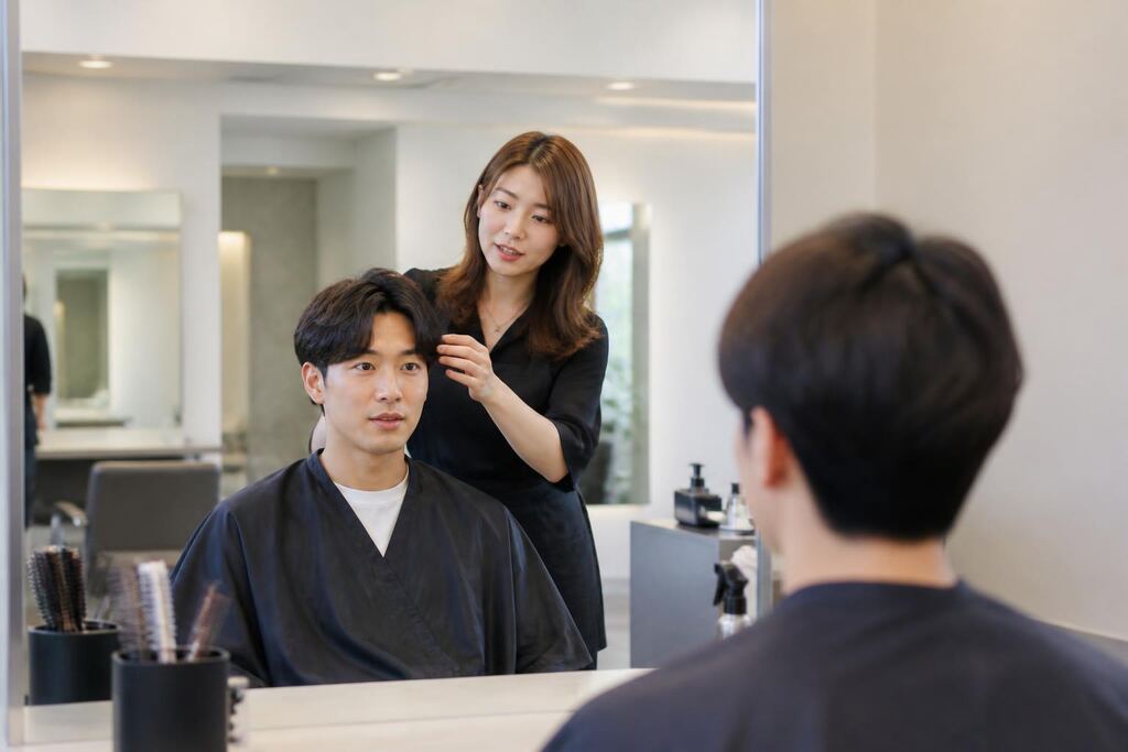 경북 남성 헤어 이미지