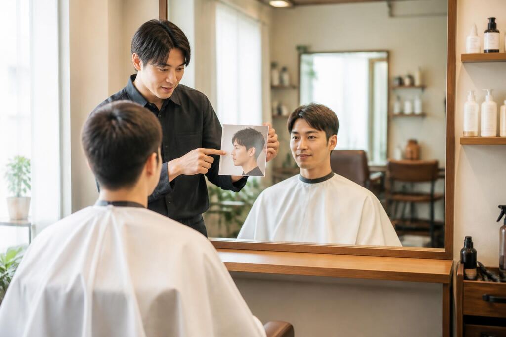 경남 남성 헤어 이미지