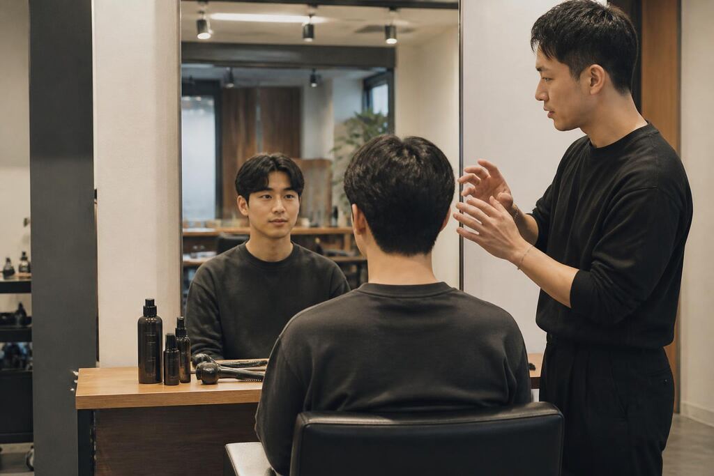경남 남성 헤어 비용과 업체 비교 정보 이미지