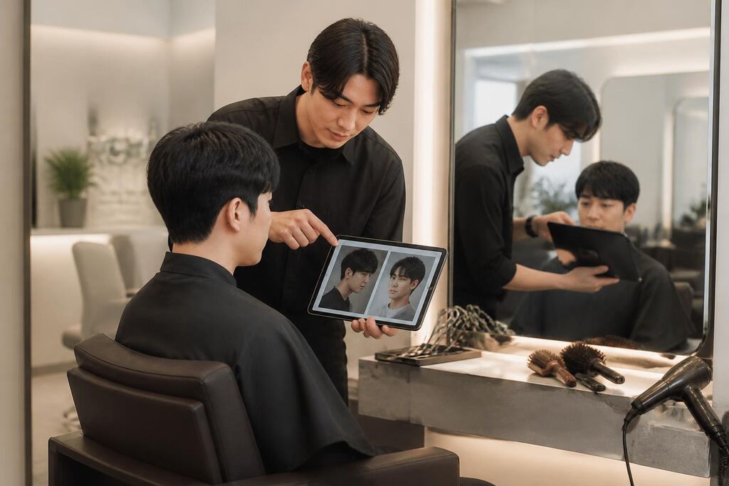 인천 남성 헤어 이미지