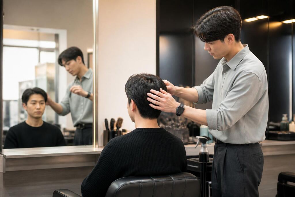 대전 남성 헤어 작업 범위와 현장 조건 이미지