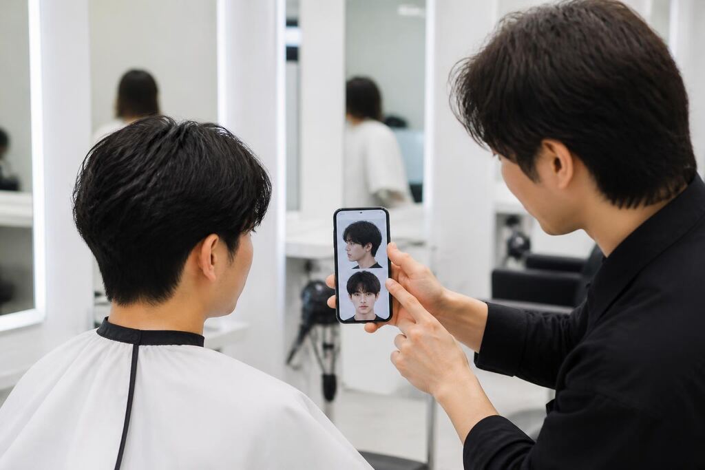 경기 남성 헤어 작업 범위와 현장 조건 이미지