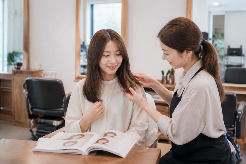경북 여성 헤어 이미지