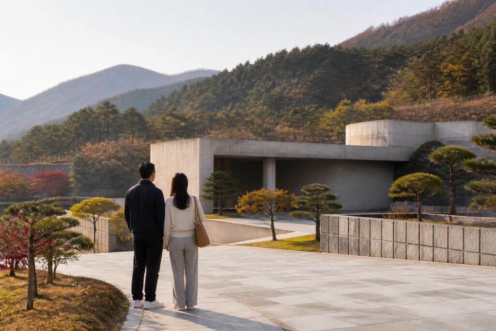 경남 장지 작업 범위와 현장 조건 이미지