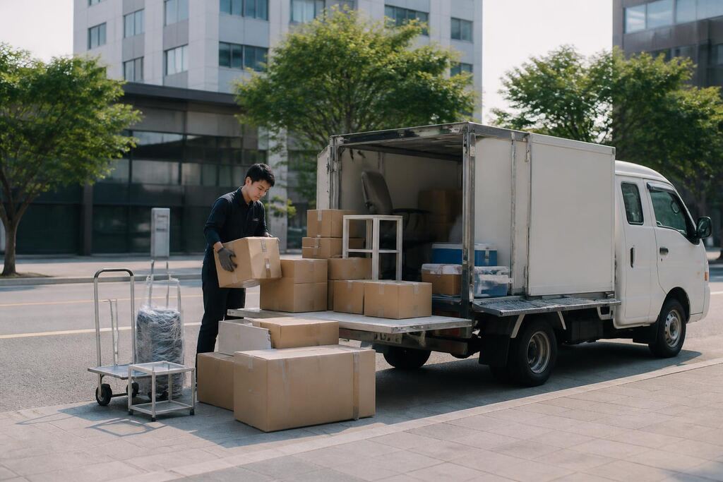 부산 1톤 화물 이미지