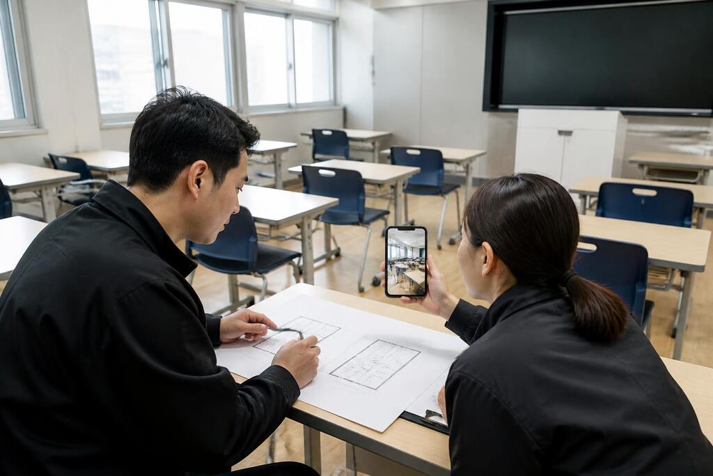 전남광주통합특별시 학원청소 작업 범위와 현장 조건 이미지