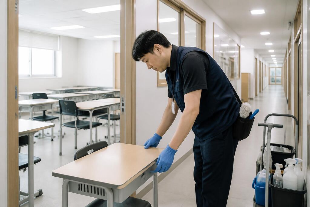 서울 종로구 학원청소 작업 범위와 현장 조건 이미지