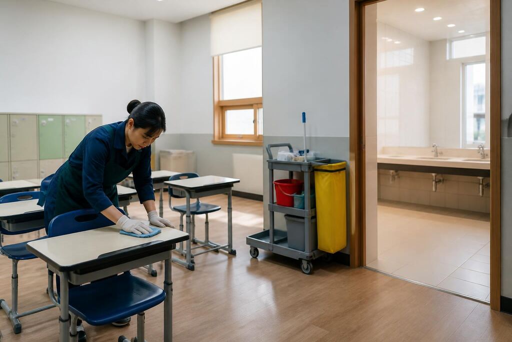 부산 학원청소 비용과 업체 비교 정보 이미지