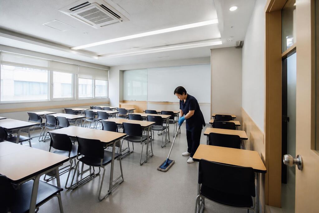 인천 학원청소 작업 범위와 현장 조건 이미지
