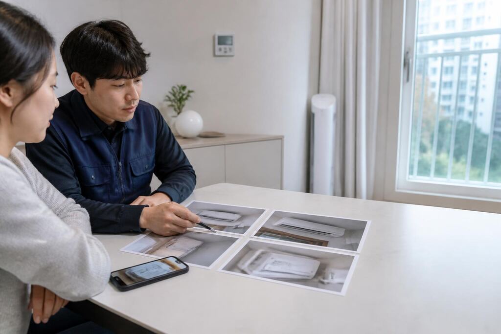 전북특별자치도 에어컨청소 작업 범위와 현장 조건 이미지