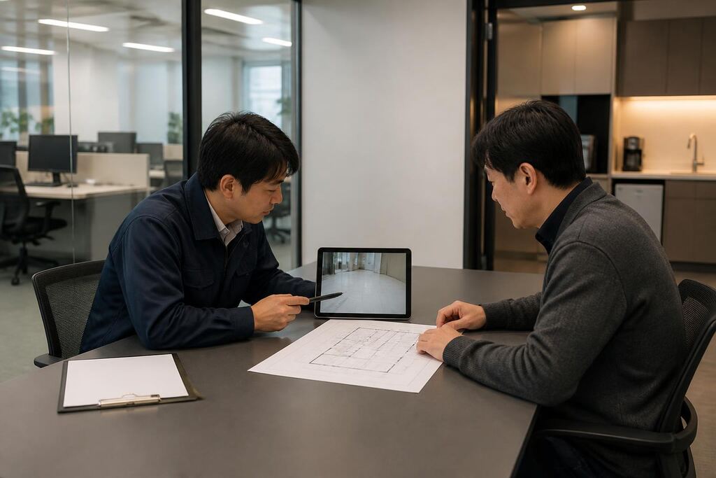 충남 사무실청소 작업 범위와 현장 조건 이미지
