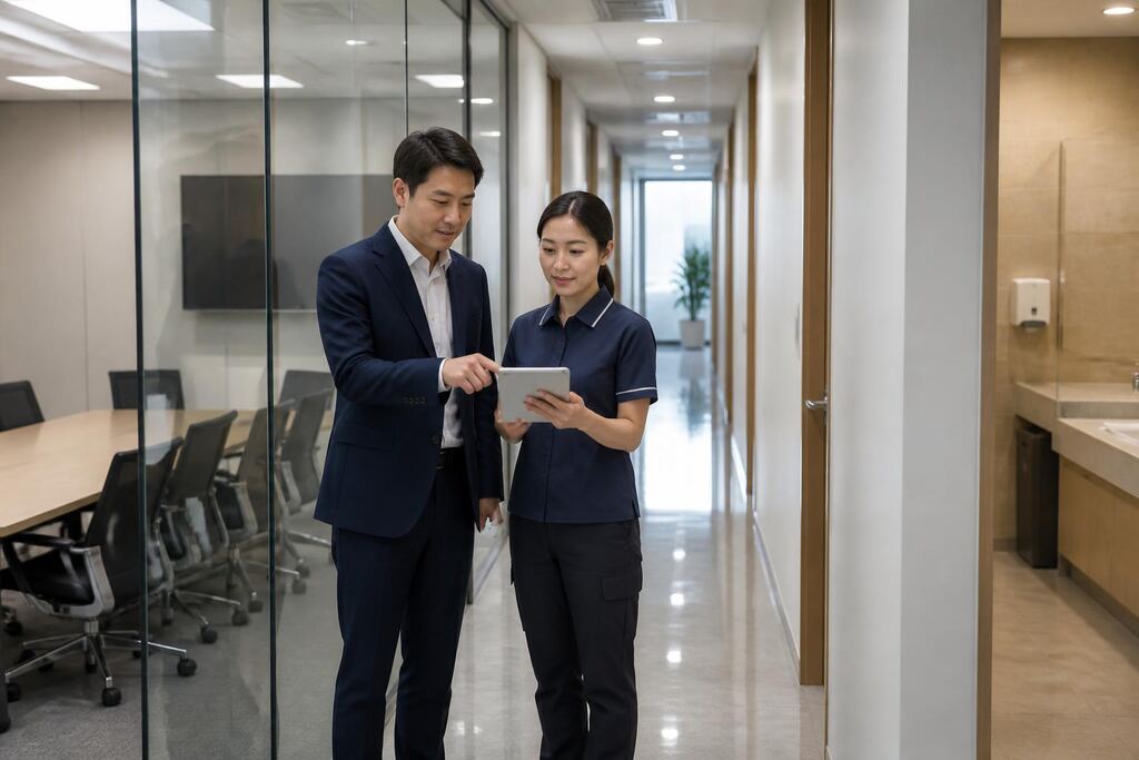 전남광주통합특별시 관공서청소 작업 범위와 현장 조건 이미지
