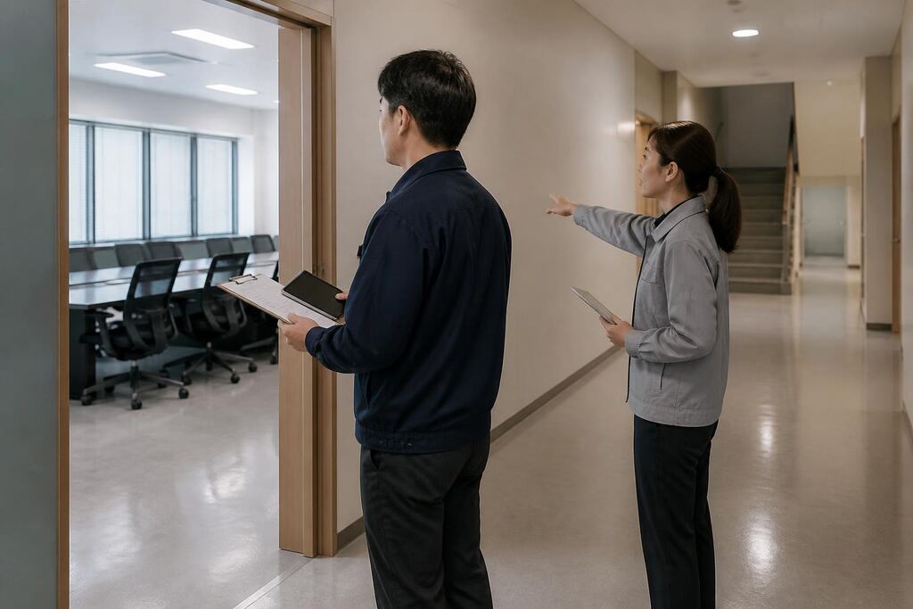 대전 관공서청소 작업 범위와 현장 조건 이미지