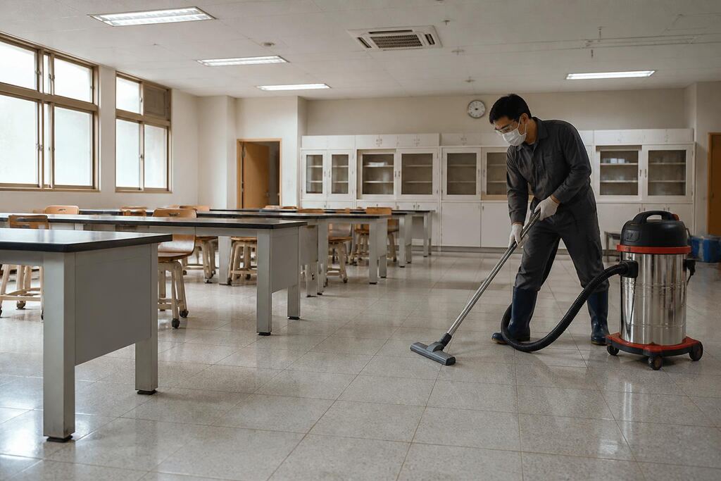 전남광주통합특별시 학교청소 작업 범위와 현장 조건 이미지