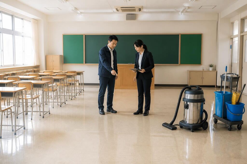 대구 학교청소 이미지