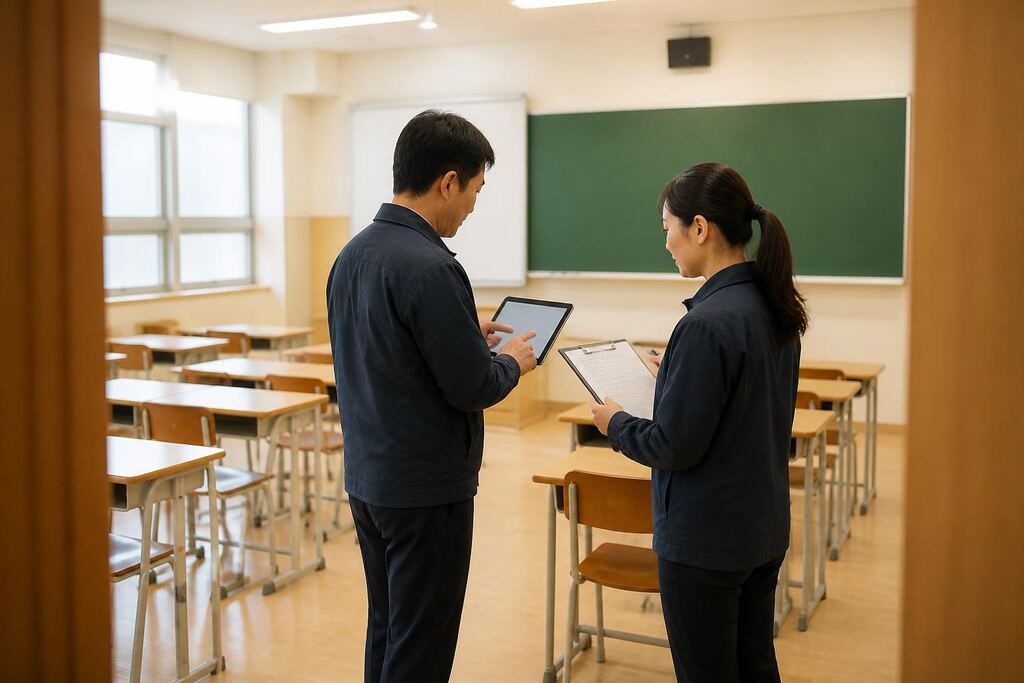 대전 학교청소 작업 범위와 현장 조건 이미지