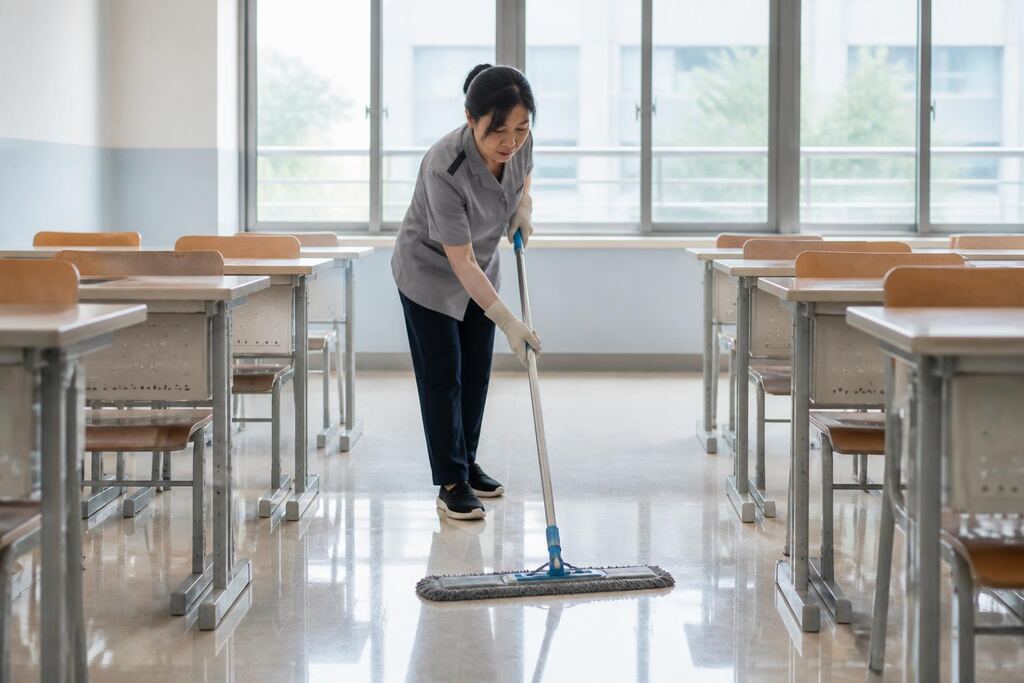세종특별자치시 학교청소 이미지