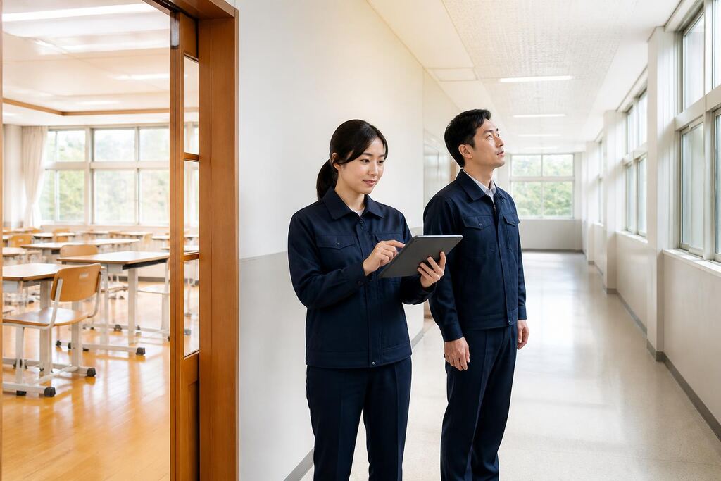 경기 학교청소 이미지