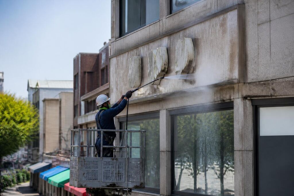 경기 간판청소 이미지