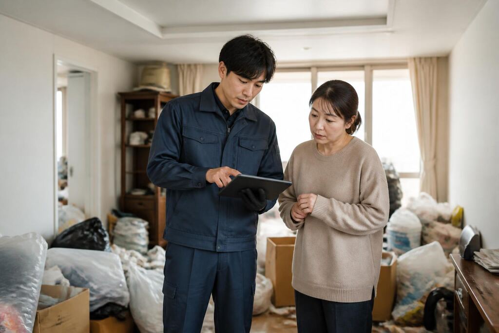 경기 쓰레기집청소 이미지
