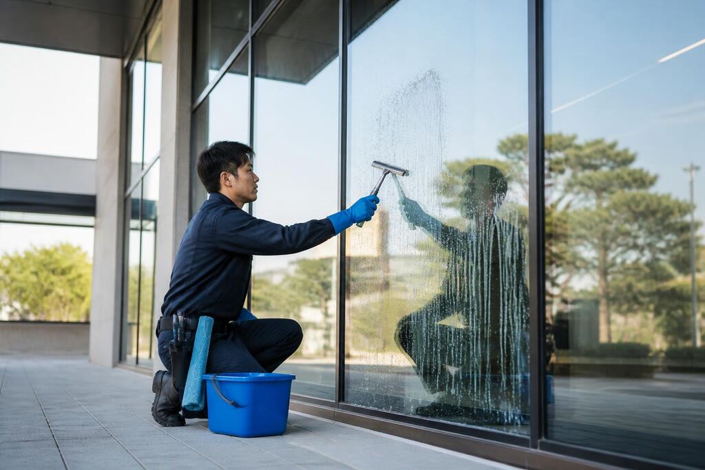 울산 유리창청소 이미지