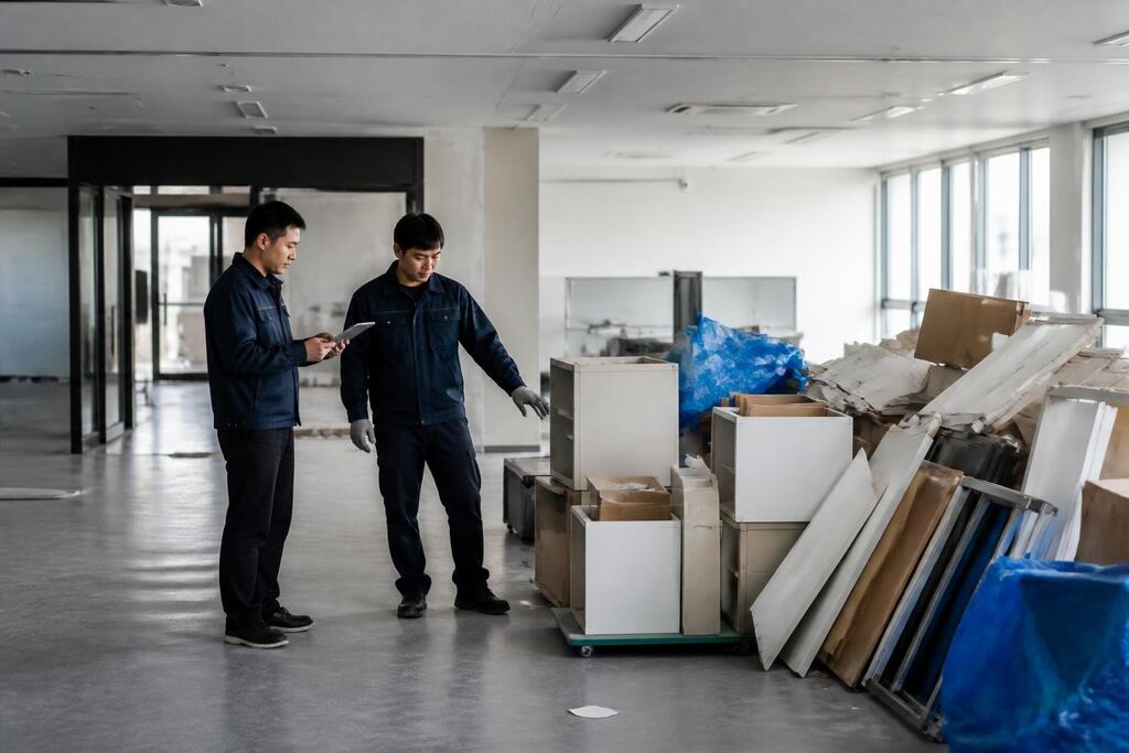충북 사업장 폐기물 처리 작업 범위와 현장 조건 이미지