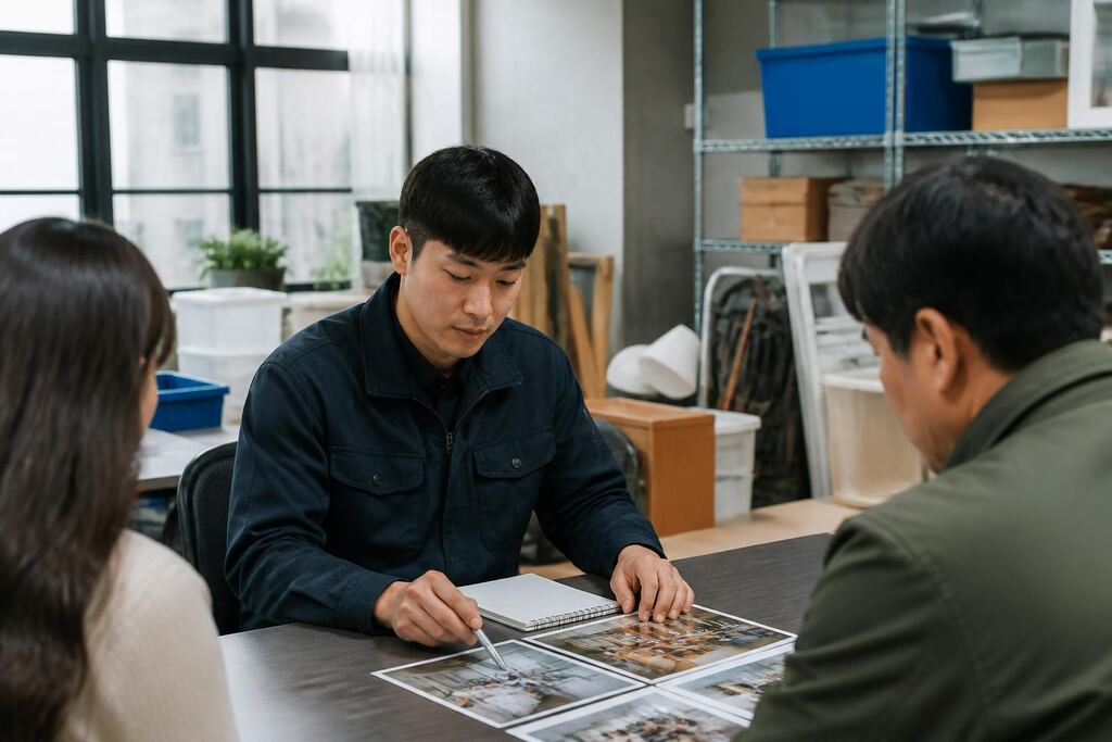 경남 일반 폐기물 처리 작업 범위와 현장 조건 이미지