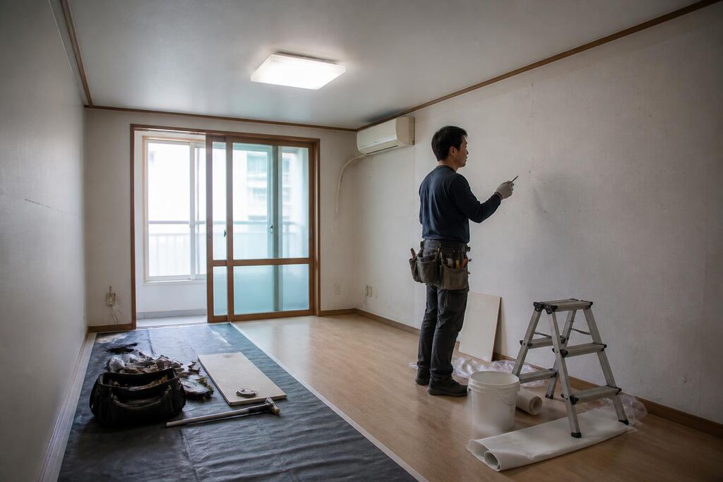 경남 주거공간 원상복구 작업 범위와 현장 조건 이미지
