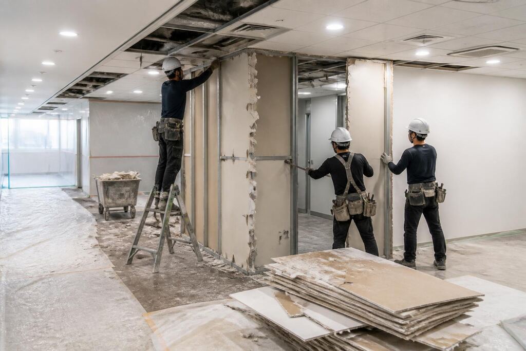 충남 사무실 철거 작업 범위와 현장 조건 이미지