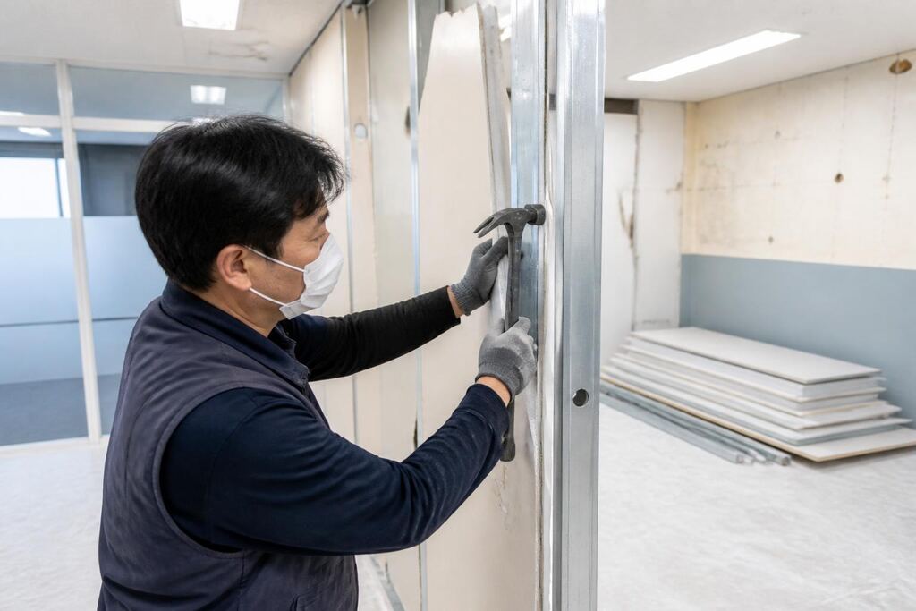 부산 사무실 원상복구 작업 범위와 현장 조건 이미지