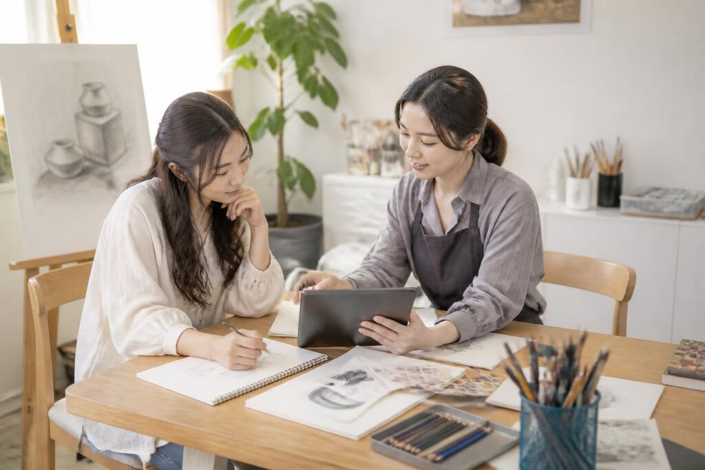 충남 미술 레슨 이미지