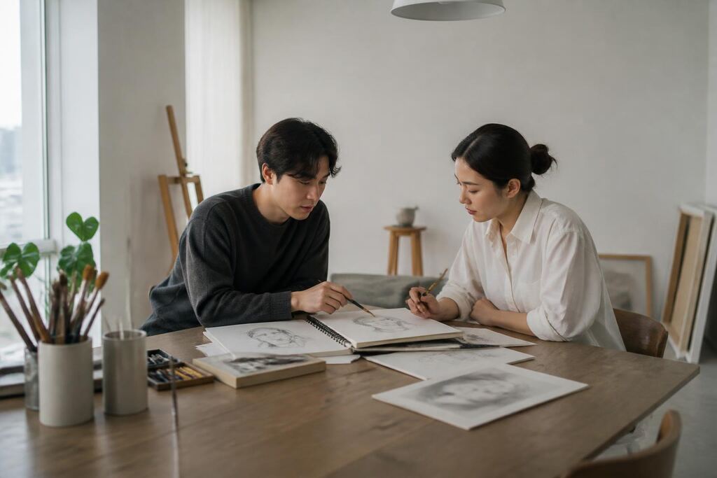 부산 미술 레슨 이미지
