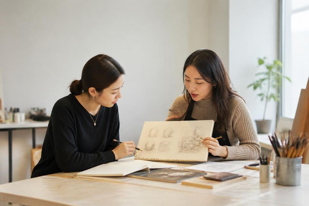 경기 미술 레슨 이미지