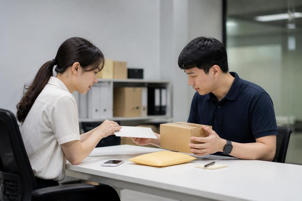 강원특별자치도 물품·서류 전달 작업 범위와 현장 조건 이미지