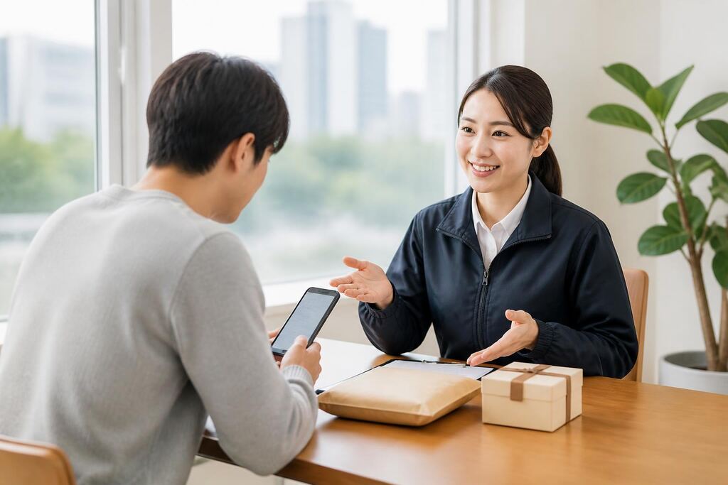 경남 물품·서류 전달 이미지