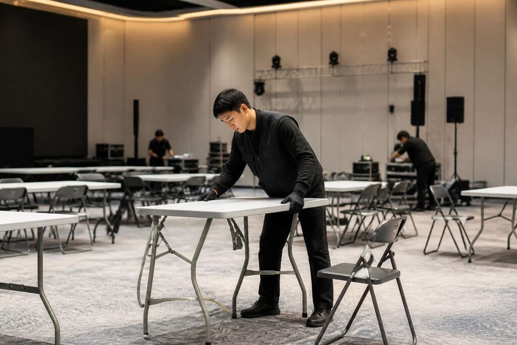 울산 행사장비 렌탈 작업 범위와 현장 조건 이미지