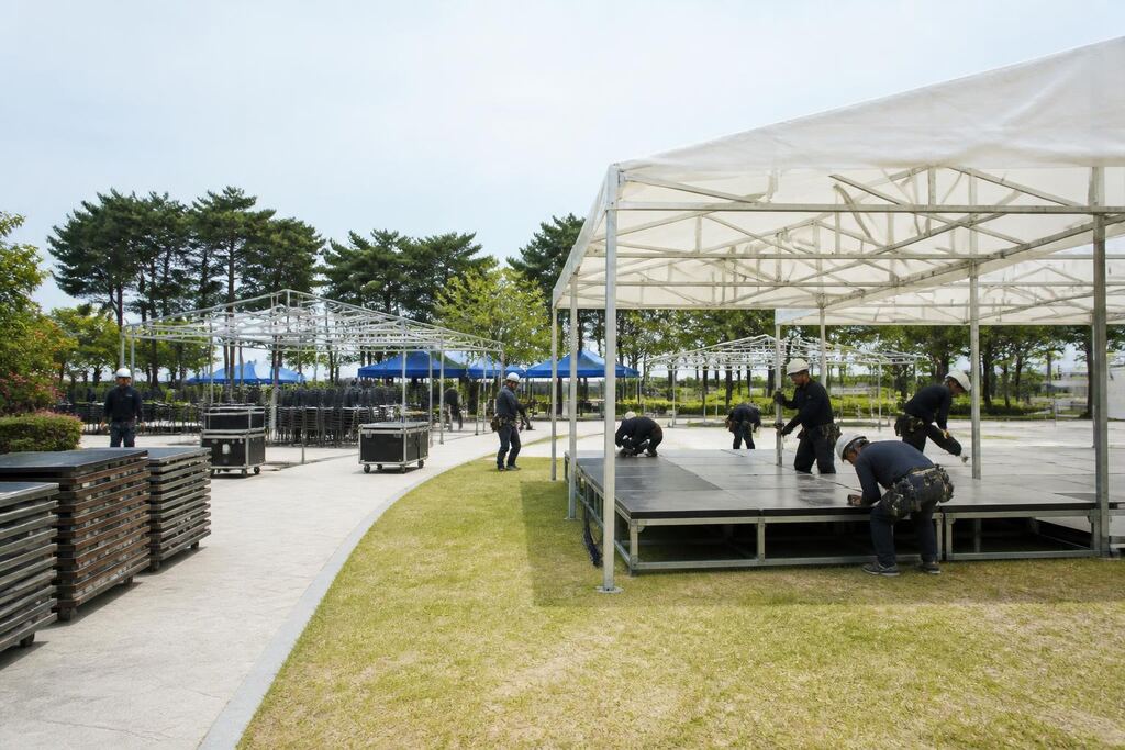 경기 행사장비 렌탈 작업 범위와 현장 조건 이미지