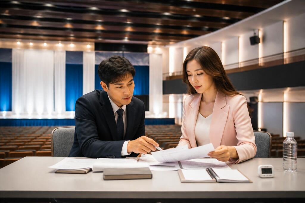 세종특별자치시 행사 MC 작업 범위와 현장 조건 이미지