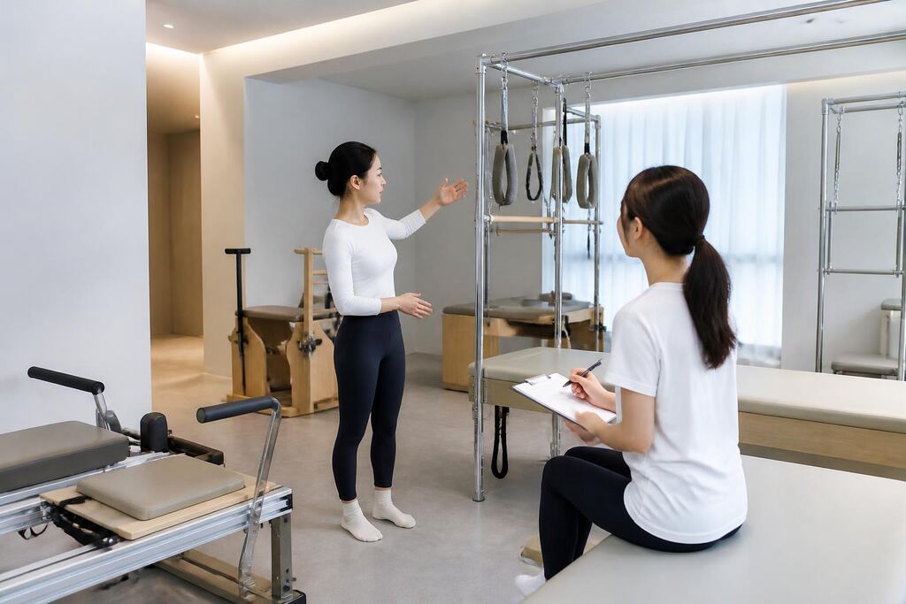 강원특별자치도 기구 필라테스 작업 범위와 현장 조건 이미지