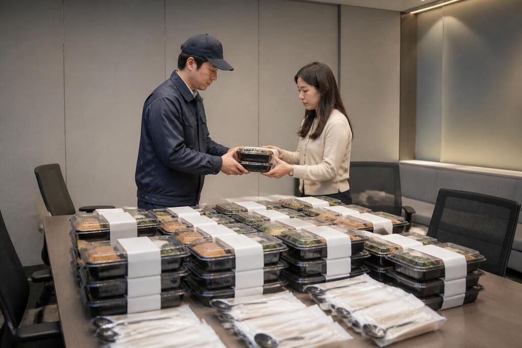 경남 기업·단체도시락 작업 범위와 현장 조건 이미지